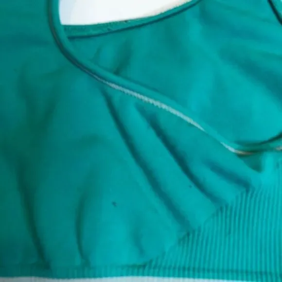 Green and gray racerback sports bra size 34 - Picture 5 of 8